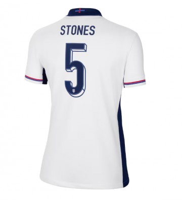 Inglaterra John Stones #5 Primera Equipación Mujer Eurocopa 2024 Manga Corta